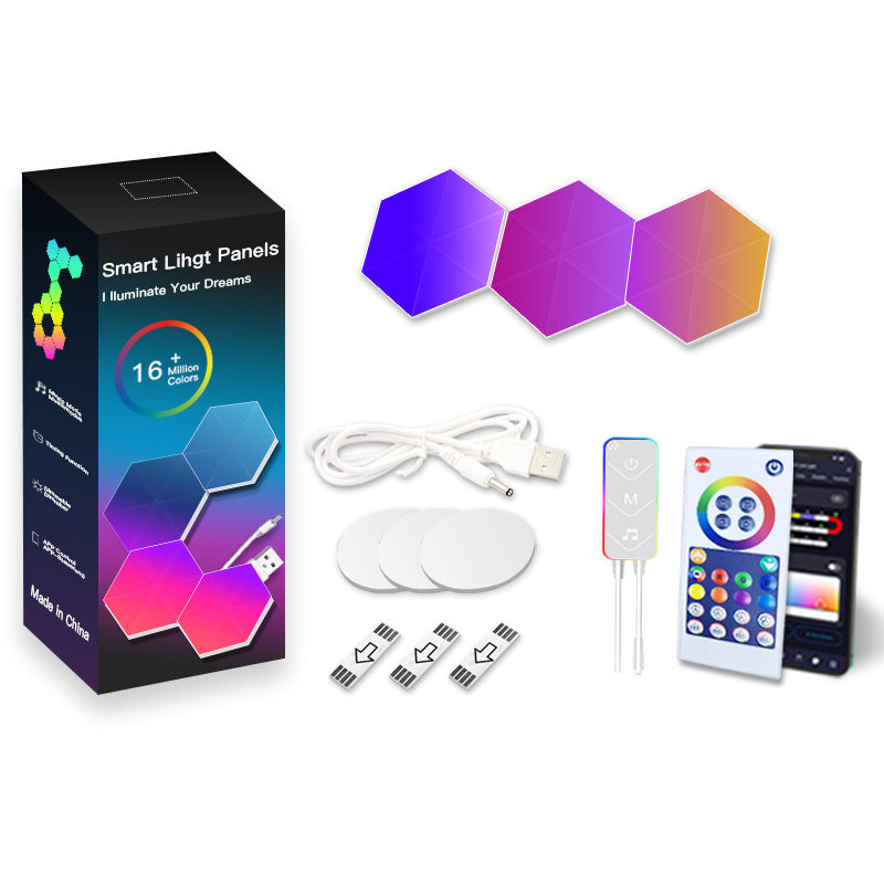 Honeycomb Intelligent Voice-controlled Quantum Wall Lights