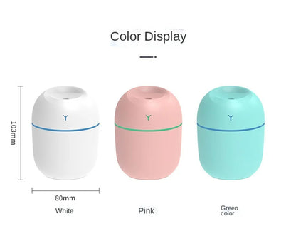 Portable Ultrasonic USB Humidifier and Aromatherapy Essential Oil Diffuser