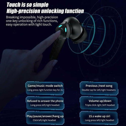 Dragon True Wireless Noise Cancellation Bluetooth Gaming Head Set